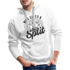 Who Gives a Split Bowling Pun Men’s Premium Hoodie