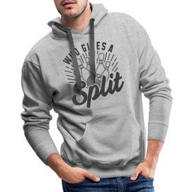 Who Gives a Split Bowling Pun Men’s Premium Hoodie