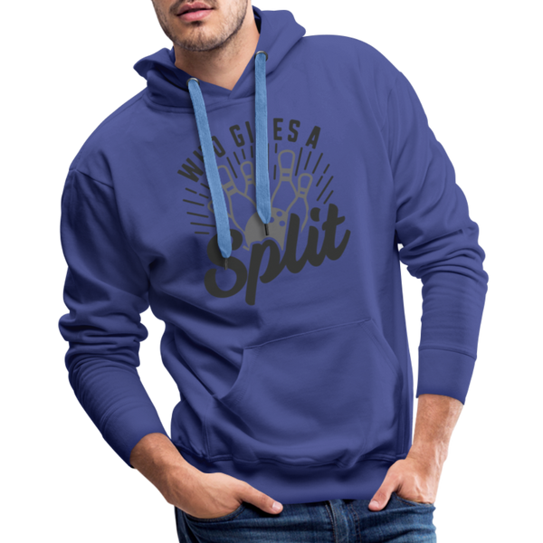 Who Gives a Split Bowling Pun Men’s Premium Hoodie - royal blue