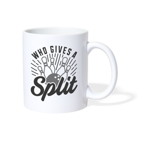 Who Gives a Split Bowling Pun Coffee/Tea Mug