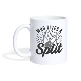 Who Gives a Split Bowling Pun Coffee/Tea Mug