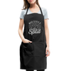 Who Gives a Split Bowling Pun Adjustable Apron - black