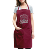 Who Gives a Split Bowling Pun Adjustable Apron - burgundy