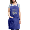 Who Gives a Split Bowling Pun Adjustable Apron - royal blue