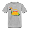 Funny Dinosaur TacoSaurus Kids' Premium T-Shirt - heather gray