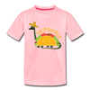 Funny Dinosaur TacoSaurus Kids' Premium T-Shirt - pink