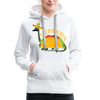 Funny Dinosaur TacoSaurus Women’s Premium Hoodie - white