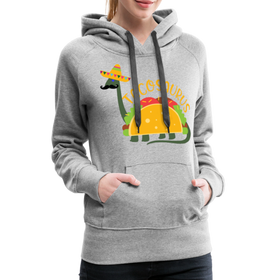 Funny Dinosaur TacoSaurus Women’s Premium Hoodie