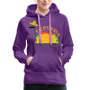 Funny Dinosaur TacoSaurus Women’s Premium Hoodie - purple