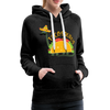 Funny Dinosaur TacoSaurus Women’s Premium Hoodie - charcoal grey