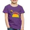 Funny Dinosaur TacoSaurus Toddler Premium T-Shirt - purple