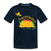 Funny Dinosaur TacoSaurus Toddler Premium T-Shirt - deep navy