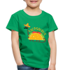 Funny Dinosaur TacoSaurus Toddler Premium T-Shirt - kelly green