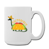 Funny Dinosaur TacoSaurus Coffee/Tea Mug 15 oz - white