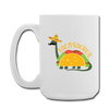 Funny Dinosaur TacoSaurus Coffee/Tea Mug 15 oz - white