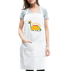 Funny Dinosaur TacoSaurus Adjustable Apron - white