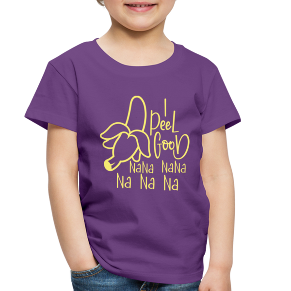 I Peel Good Banana Pun Toddler Premium T-Shirt - purple