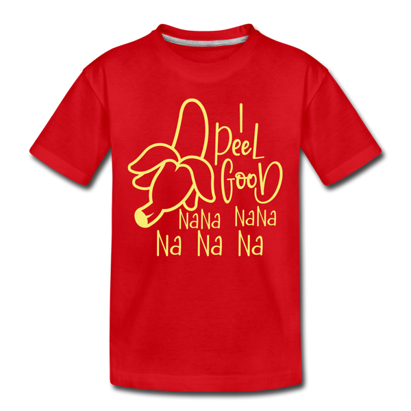 I Peel Good Banana Pun Kids' Premium T-Shirt - red