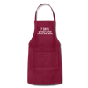 7 Days Without a Pun Makes One Weak Adjustable Apron - burgundy