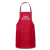 7 Days Without a Pun Makes One Weak Adjustable Apron - red