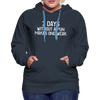 7 Days Without a Pun Makes One Weak Women’s Premium Hoodie - navy