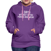 7 Days Without a Pun Makes One Weak Women’s Premium Hoodie - purple