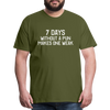 7 Days Without a Pun Makes One Weak Men's Premium T-Shirt - olive green