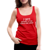 7 Days Without a Pun Makes One Weak Women’s Premium Tank Top - red