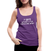 7 Days Without a Pun Makes One Weak Women’s Premium Tank Top - purple