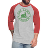 The Lawn Ranger Baseball T-Shirt - heather gray/red