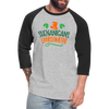 Shenanigans Coordinator Baseball T-Shirt - heather gray/black