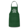 Funny Autocorrect Adjustable Apron - forest green
