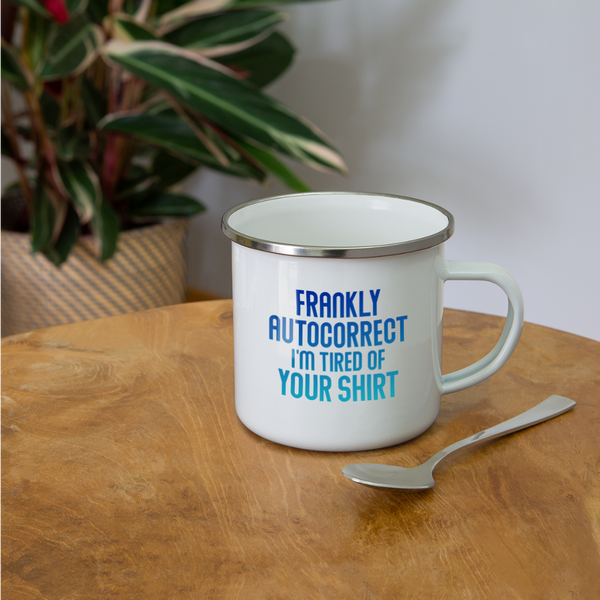 Funny Autocorrect Camper Mug - white