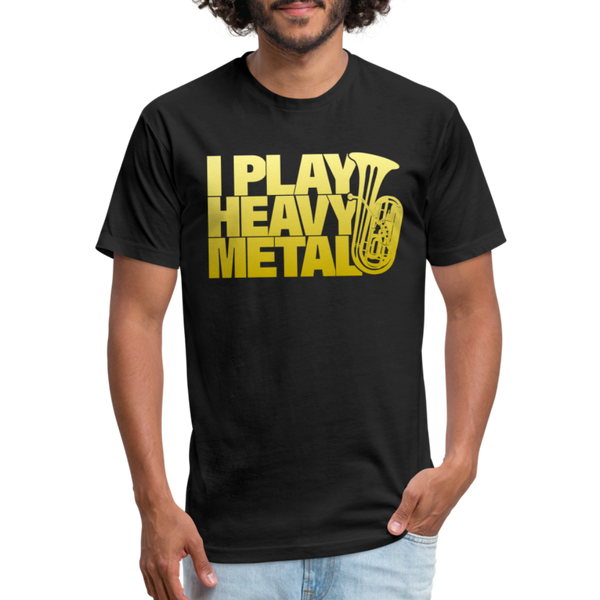 I Play Heavy Metal Tuba T-Shirt by Next Level - black