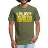 I Play Heavy Metal Tuba T-Shirt by Next Level - heather military green