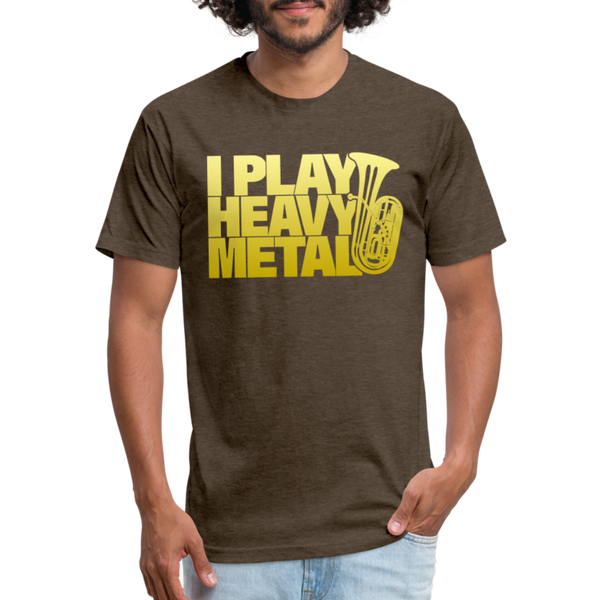 I Play Heavy Metal Tuba T-Shirt by Next Level - heather espresso