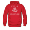 Kiss Me I'm Colorblind Men's Hoodie - red