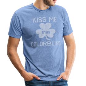 Kiss Me I'm Colorblind Unisex Tri-Blend T-Shirt