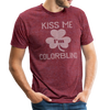 Kiss Me I'm Colorblind Unisex Tri-Blend T-Shirt