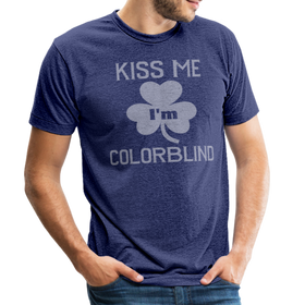 Kiss Me I'm Colorblind Unisex Tri-Blend T-Shirt