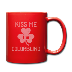 Kiss Me I'm Colorblind Full Color Mug