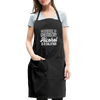 Funny Alcohol Is A Solution Adjustable Apron - black