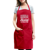 Funny Alcohol Is A Solution Adjustable Apron - red