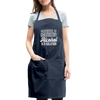 Funny Alcohol Is A Solution Adjustable Apron - navy