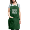 Funny Alcohol Is A Solution Adjustable Apron - forest green