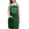 I Tell Mom Jokes Periodically Adjustable Apron - forest green