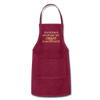 Education Is Important But Coffee Is Importanter Adjustable Apron - burgundy