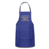 Education Is Important But Coffee Is Importanter Adjustable Apron - royal blue