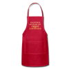 Education Is Important But Coffee Is Importanter Adjustable Apron - red