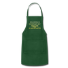 Education Is Important But Coffee Is Importanter Adjustable Apron - forest green